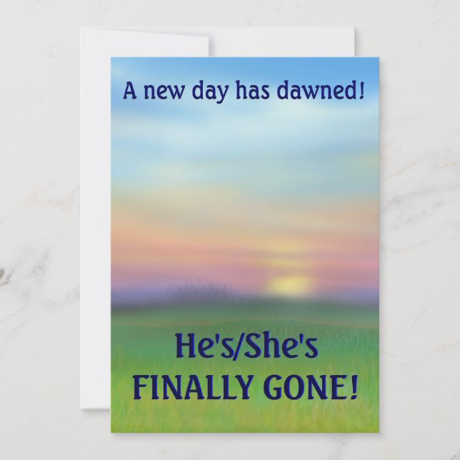 Invitation Ils ont enfin fait l'invitation du Divorce Party (Devant)