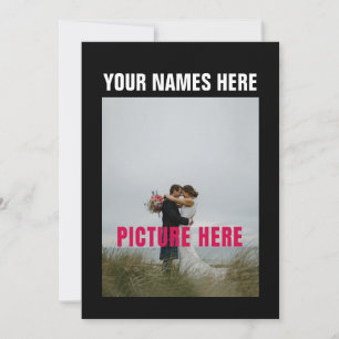 Invitation Image de photo personnalisée sur mesure
