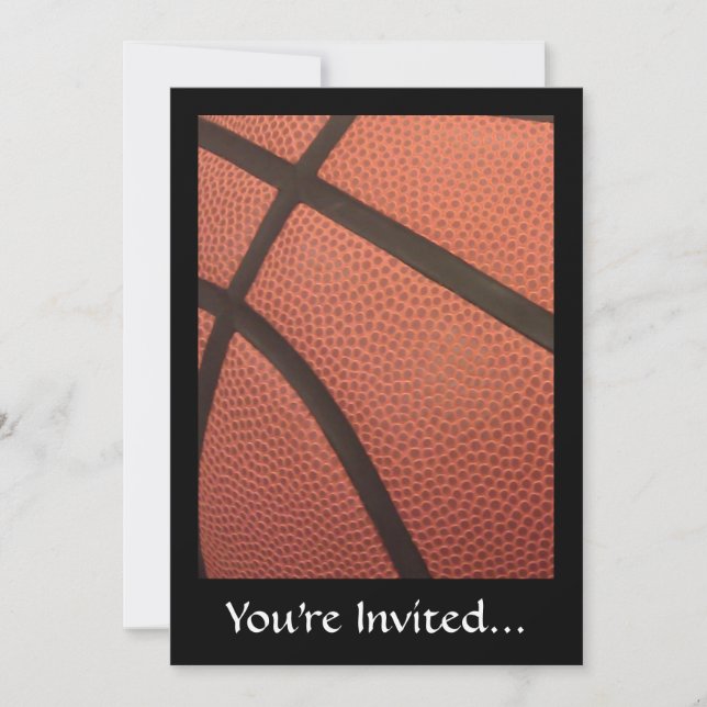 Invitation Image de sport de basket-ball (Devant)
