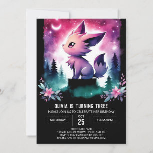 Invitation Imaginaire Custom Wolf Anniversaire