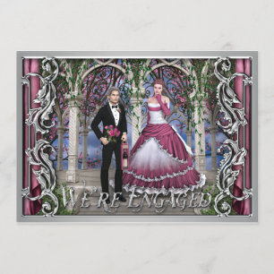 Invitation Imaginaire d'argent brillant Mariage Fiançailles c