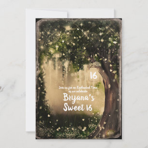 Invitation Imaginaire Enchanted Amour Vintage Forest Sweet 16
