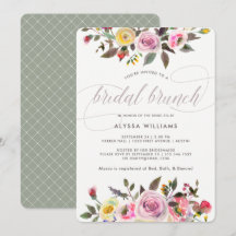 Imaginaire floral| Brunch nuptial des aquarelles m