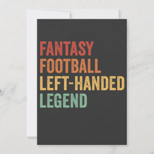 Invitation Imaginaire Football à gauche légende Drôle Retro