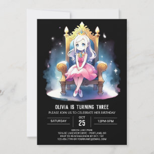 Invitation Imaginaire imprimable Princesse Anniversaire