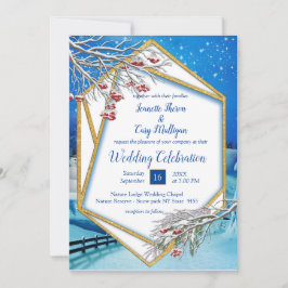 Invitation Imaginaire Mariage d'hiver