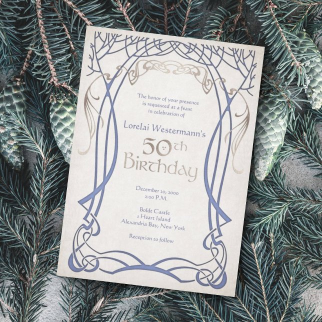 Invitation Imaginaire médiéval 50e anniversaire (Créateur téléchargé)