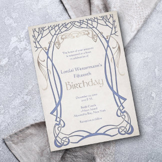 Invitation Imaginaire médiéval N'importe quel âge Anniversair