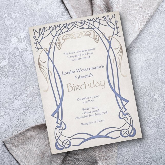 Invitation Imaginaire médiéval N'importe quel âge Anniversair (Créateur téléchargé)