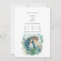 Imaginaire sous-marin Mermaid Couple Beach Mariage