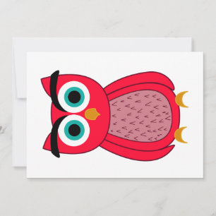 Invitation Impression de photo de hibou