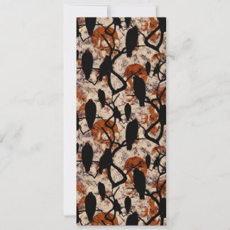 Invitation Impression Halloween pour le crâne et le corbeau