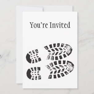 Invitation Impression noir et blanc basket