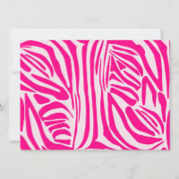 Impression zèbre rose