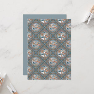 Invitation Imprimable Abstrait Accent Dot Mandala Diamond Til