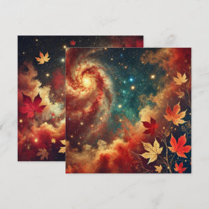 Invitation Imprimable Galaxie automnale Nebula Nuages Scrapbo