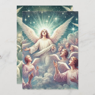 Invitation Imprimable Heavenly Host Angels Scrapbook