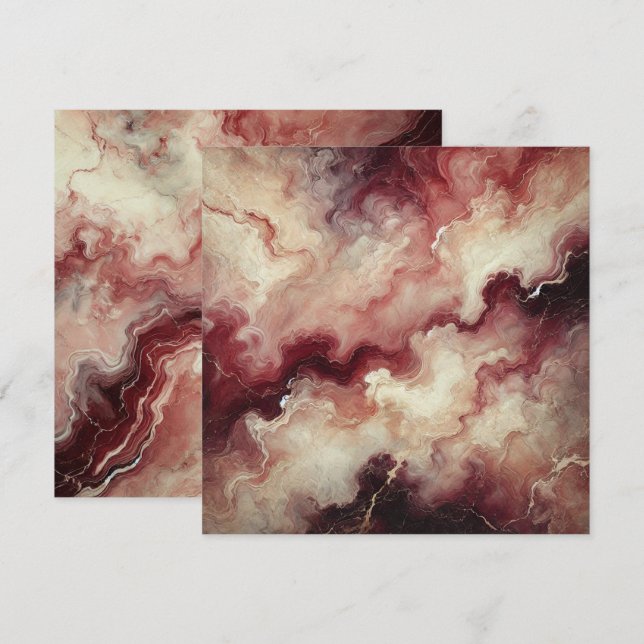 Invitation Imprimable Livret à vin de récolte de marbre autom (Devant / Derrière)