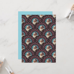 Invitation Imprimable Père Noël Pinkmas Mandala Art Déco