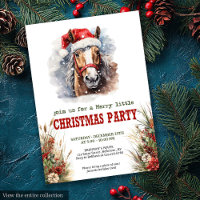 Invitation imprimable pour une fête de Noël avec d