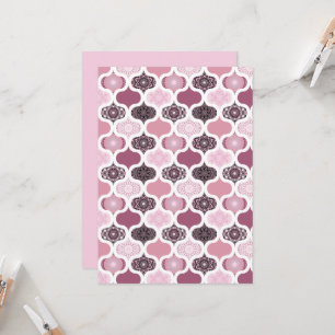 Invitation Imprimable Rose Dusky Dot Mandalas Papier à gratte