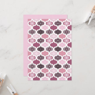 Invitation Imprimable Rose Dusky Dot Mandalas Papier à gratte