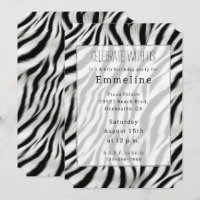 Imprimé animalier zèbre noir blanc