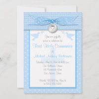 IMPRIMÉE RIBBON Première communion sainte Invitati