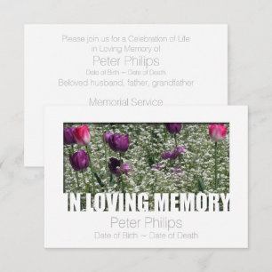 Invitation In Loving Memory Modèle 11 Célébration de la vie