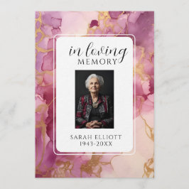Invitation In Loving Memory with Photo | Personal
