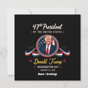 Invitation Inauguration de Trump le 20 janvier 2025