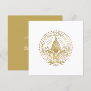Invitation Inauguration du logo inaugural du président Trump 