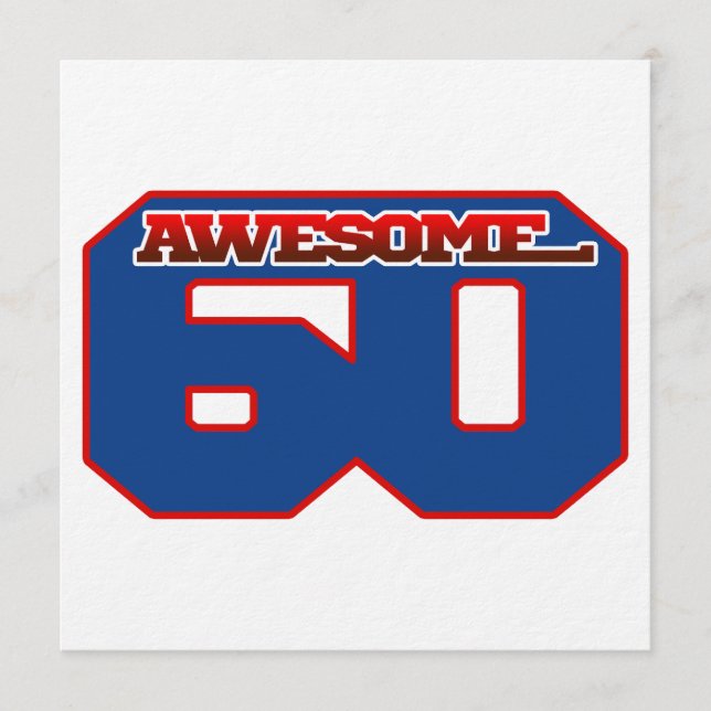 Invitation incroyable 60 (Devant)