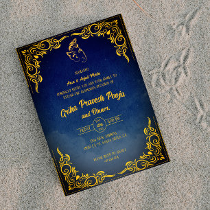 Invitation Inde Hindu Houseréchauffe Griha Pravesh