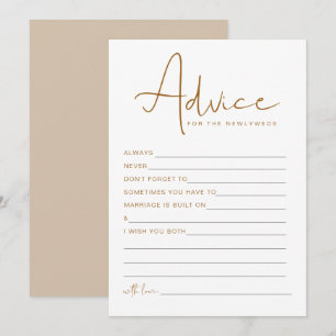 Invitation INDIE Boho Beige Nouveaux Conseils et Voeux Jeu