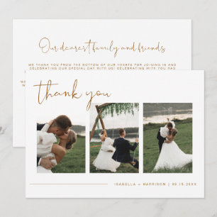 Invitation INDIE Boho Burnt Orange Photo Mariage Merci