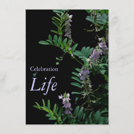 Invitation Indigo 3 Célébration de l'Faire-part funéraire