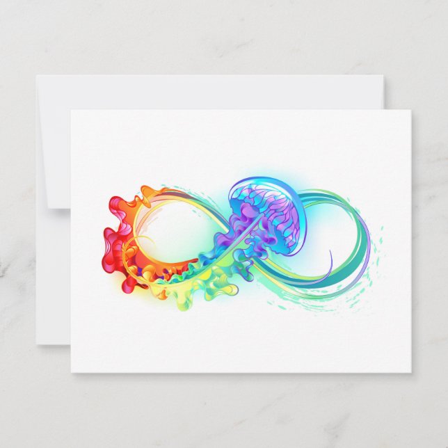 Invitation Infinity avec Rainbow Jellyfish (Devant)