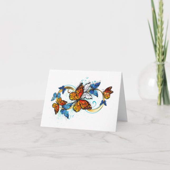 Invitation Infinity of Monarch Butterflies (Devant)