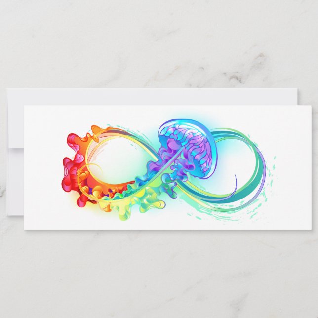Invitation Infinity with Rainbow Jellyfish (Devant)