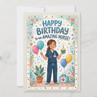 Invitation Infirmière d'anniversaire