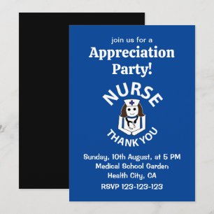 Invitation Infirmière Merci Infirmière Appréciation