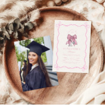 Infirmière Photo Coquette Pink Bow Élégante gradua