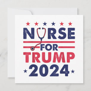 Invitation Infirmières Rétro Pour Trump 2024 Drapeau Amérique