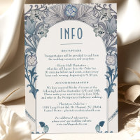 INFO mariage Art Nouveau Dusty Blue W Morris