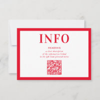 INFORMATION INSCRIRE le code QR rouge simple