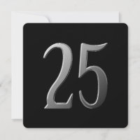 Informations sur le 25e anniversaire au verso 