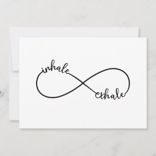 Invitation Inhale, exhale, signe infini