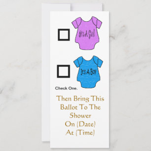 Invitation Inivitations baby showers - Customisez-Le!