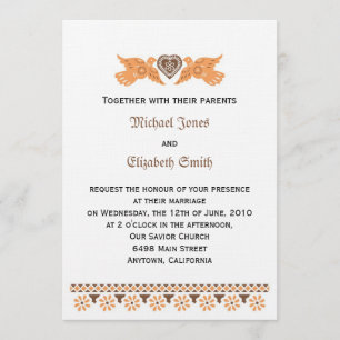 Invitation Inséparable - Persimmon/Brown sur le li